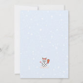 クリスマスピックボール大会の会場をデッキ 招待状 (裏面)