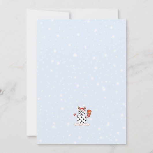 クリスマスピックボール大会の会場をデッキ 招待状 (裏面)