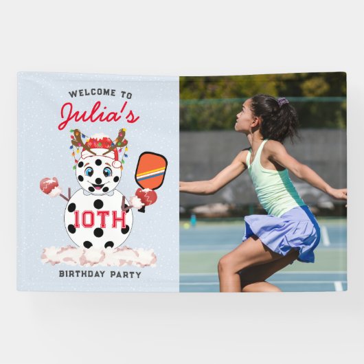 クリスマスピックボール大会の会場をデッキ 横断幕 (横)