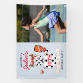 クリスマスピックボール大会の会場をデッキ 横断幕 (縦)