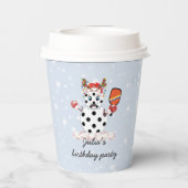 クリスマスピックボール大会の会場をデッキ 紙コップ (裏面)