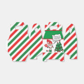 クリスマスピックボール小人カスタム、文字ゲーブル フェイバーボックス (折り畳みなし)