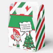 クリスマスピックボール小人カスタム、文字ゲーブル フェイバーボックス (オープン)