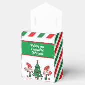 クリスマスピックボール小人カスタム、文字テント フェイバーボックス (オープン)