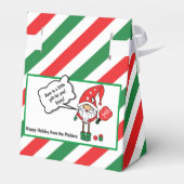 クリスマスピックボール小人カスタム、文字テント フェイバーボックス (裏面サイド)