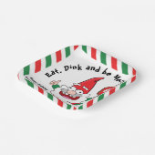 クリスマスピックボール紙プレート ペーパープレート (傾斜あり)