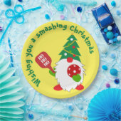 🎅クリスマスピックボール紙プレート ペーパープレート (パーティー)