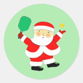 クリスマスピックルボールクラシックラウンドステッカー ラウンドシール
