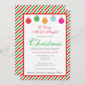 クリスマスピックルボールクラブオープンハウスパーティー 招待状 (正面/裏面)