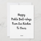 クリスマスピックルボールサンタハットピックル シーズンカード (裏面)