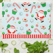 クリスマスピックルボール キッチンタオル (折り畳み)