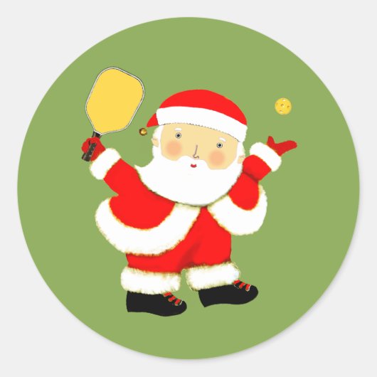 クリスマスピックルボール ラウンドシール (正面)