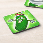 クリスマスピックル コースター (左側)