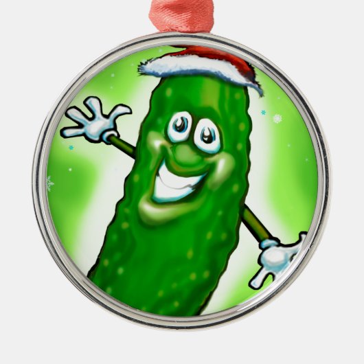 クリスマスピックル メタルオーナメント (正面)
