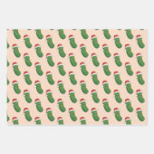 クリスマスピックル ラッピングペーパーシート (正面2)