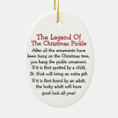 クリスマスピックレジェンドセラミックオーナメント セラミックオーナメント (裏面)