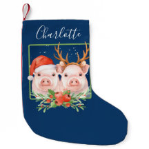 クリスマスピッグスパーソナライズされたサンタ・トインデア