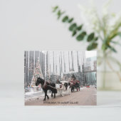 クリスマスピッツバーグPAマーケットスクエア シーズンポストカード (スタンド正面)