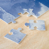 クリスマスピットブルドッグ雪だるま ジグソーパズル (側面)