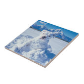 クリスマスピットブルドッグ雪だるま タイル (側面)