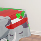 クリスマスピットブル子犬 テーブルクロス (インサイチュ)