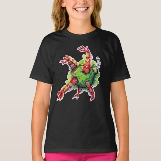 クリスマスピニャタ Tシャツ (正面)