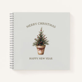 クリスマスピネコーンツリー素朴な休日カスタム ノートブック