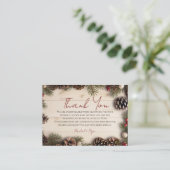 クリスマスピネコーンベリーズウッド エンクロージャーカード (スタンド正面)