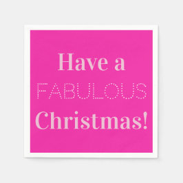 クリスマスピモダンンクパーティー スタンダードカクテルナプキン