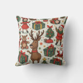 クリスマスピロークッション（編集） クッション (裏面)