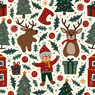 クリスマスピロークッション（編集） クッション