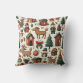 クリスマスピロークッション（編集） クッション (裏面)