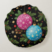 クリスマスピロークッション（編集） ラウンドクッション (裏面)