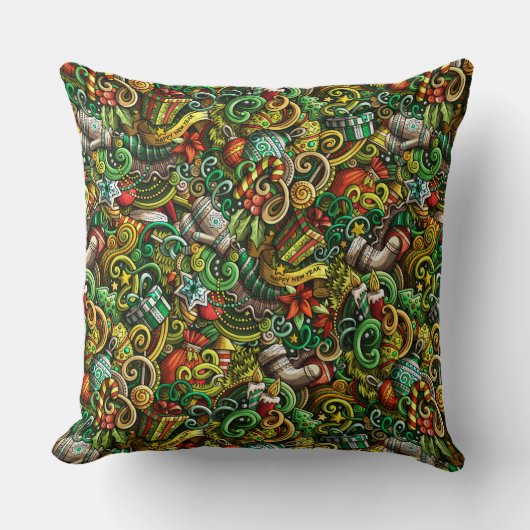 クリスマスピローバージョン2 クッション (正面)