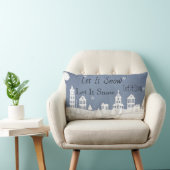 クリスマスピロー雪青ホワイト ランバークッション (椅子)