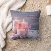 クリスマスピロー、ピンクのクリスマス クッション (ブランケット)