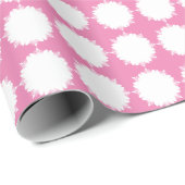 クリスマスピンクと白 ラッピングペーパー (ロールコーナー)