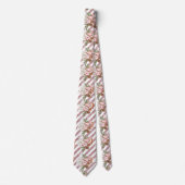 クリスマスピンクのジンジャーブレッド ネクタイ (正面)