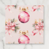 クリスマスピンクの水色 フェイバータグ (裏面)