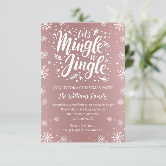 クリスマスピンクの白をジャングルと混ぜ合わせよう 招待状 (スタンド正面)