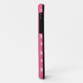 クリスマスピンクの雪片パターン Case-Mate iPhoneケース (裏面/左)