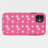 クリスマスピンクの雪片パターン Case-Mate iPhoneケース (裏面(横))