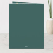 クリスマスピンクオーナメントかわいい家族写真 カード (裏面)