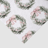 クリスマスピンクグリーンリース 薄葉紙 (詳細)