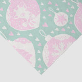 クリスマスピンクグリーンヴィンテージトナカイ  薄葉紙 (詳細)