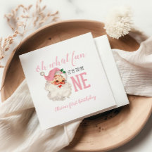 クリスマスピンクサンタファースト誕生日