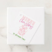 クリスマスピンクチノセリエオーナメントメッセージカード フェイバータグ (インサイチュ)