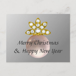 クリスマスピンクパール シーズンポストカード