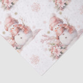 クリスマスピンク雪ガールポインセチア 薄葉紙 (詳細)