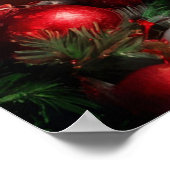 クリスマスピンナップサンタクロースレディ ポスター (角)